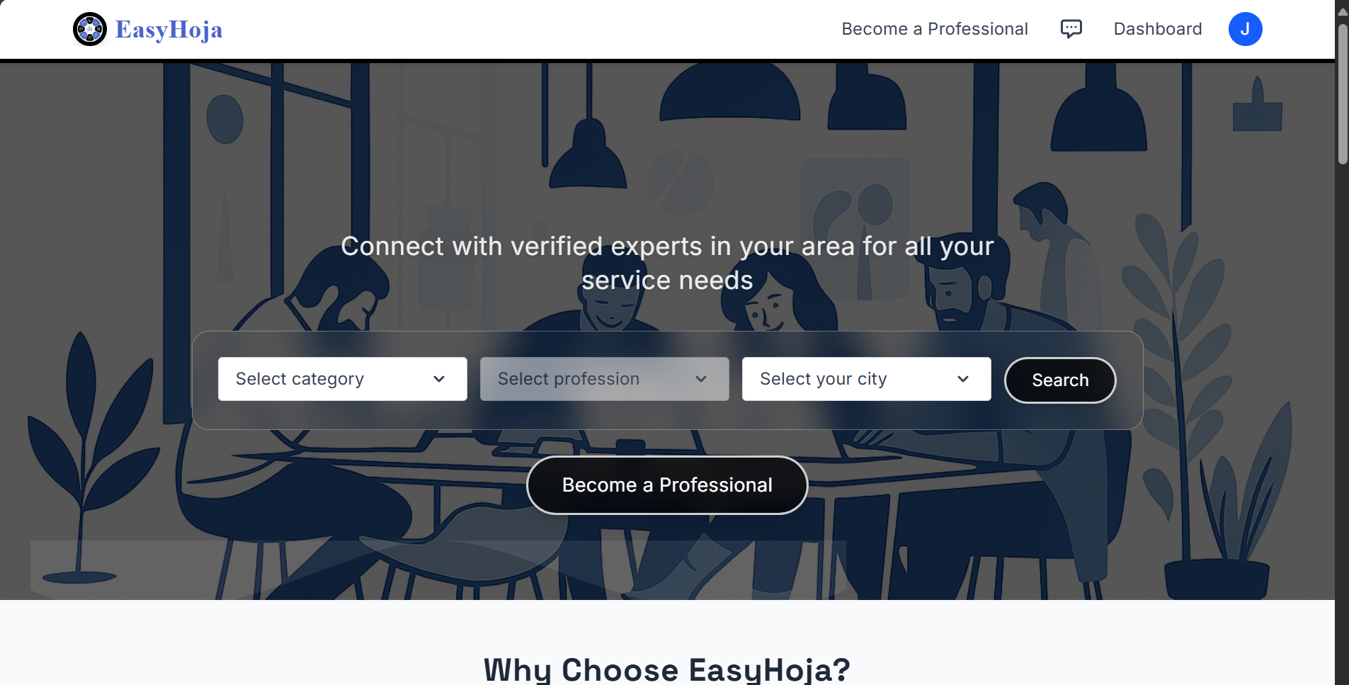 EasyHoja.com - Professional hiring platform